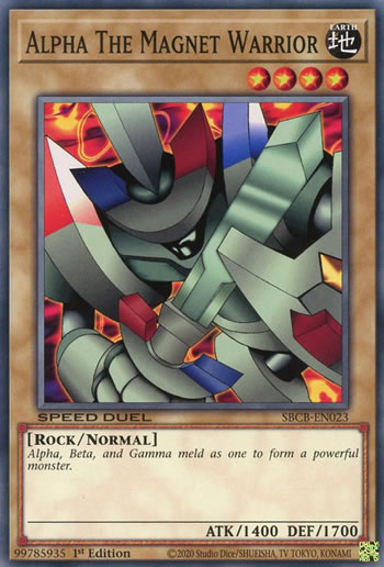 Yu-Gi-Oh Card: Alpha the Magnet Warrior
