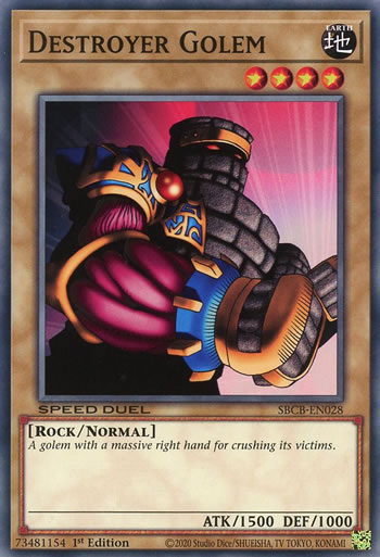 Yu-Gi-Oh Card: Destroyer Golem