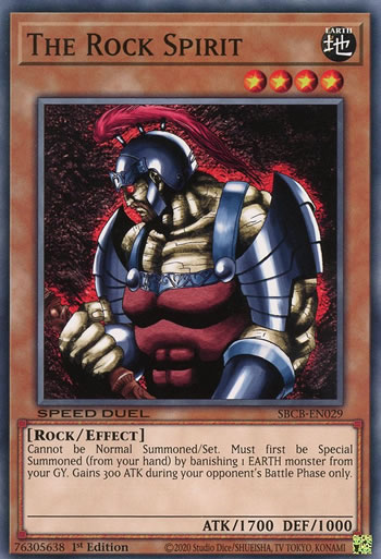 Yu-Gi-Oh Card: The Rock Spirit