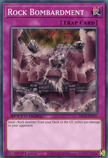 Yu-Gi-Oh Card: Rock Bombardment