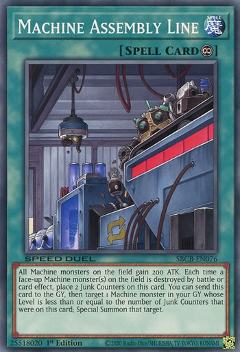 Yu-Gi-Oh Card: Machine Assembly Line