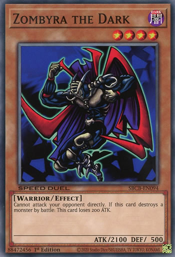 Yu-Gi-Oh Card: Zombyra the Dark