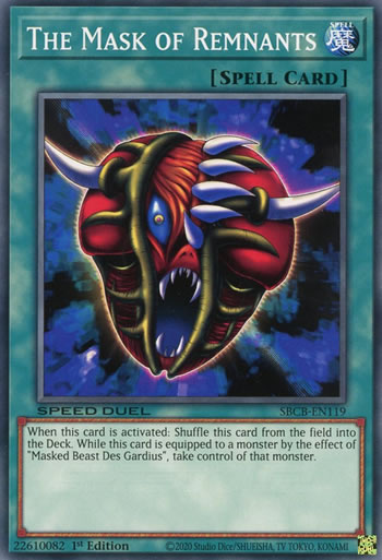 Yu-Gi-Oh Card: The Mask of Remnants