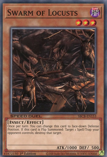 Yu-Gi-Oh Card: Swarm of Locusts