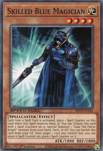 Yu-Gi-Oh Card: Skilled Blue Magician