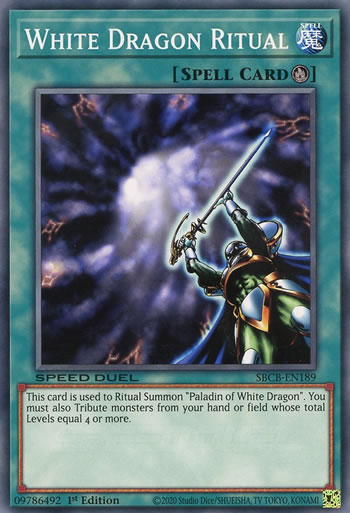 Yu-Gi-Oh Card: White Dragon Ritual