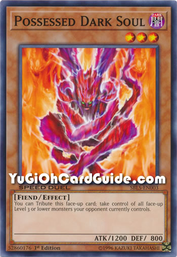 Yu-Gi-Oh Card: Possessed Dark Soul