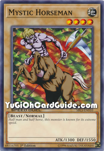Yu-Gi-Oh Card: Mystic Horseman