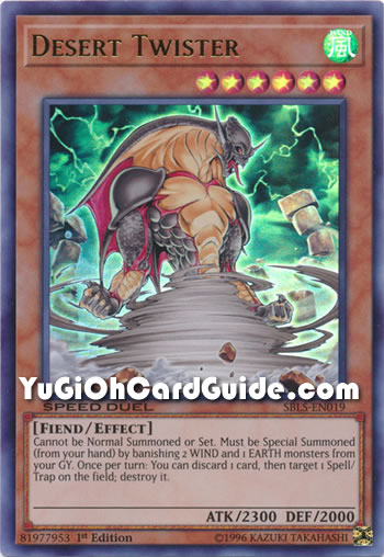 Yu-Gi-Oh Card: Desert Twister