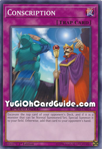 Yu-Gi-Oh Card: Conscription