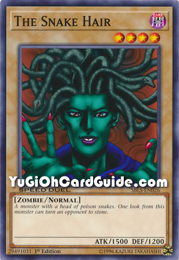 Yu-Gi-Oh Card: The Snake Hair