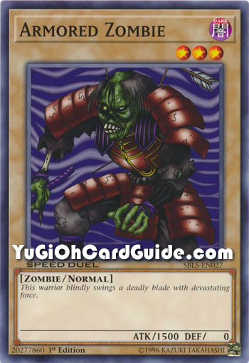 Yu-Gi-Oh Card: Armored Zombie