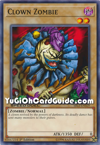 Yu-Gi-Oh Card: Clown Zombie