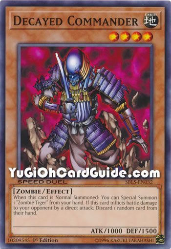 Yu-Gi-Oh Card: Decayed Commander