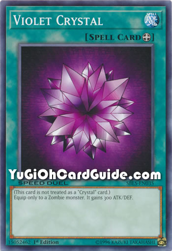 Yu-Gi-Oh Card: Violet Crystal
