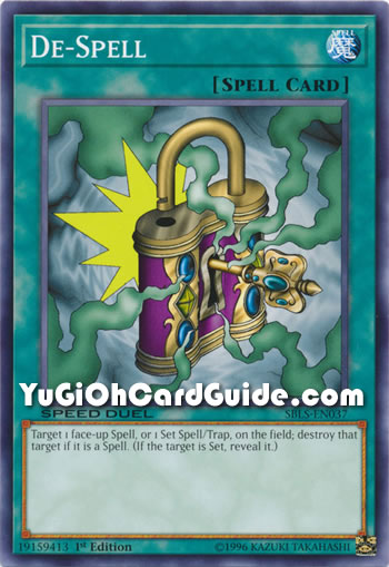 Yu-Gi-Oh Card: De-Spell