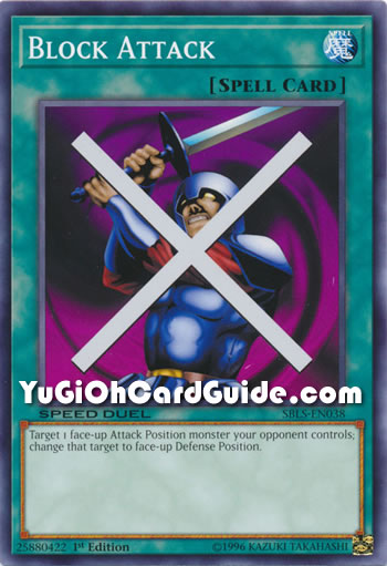 Yu-Gi-Oh Card: Block Attack