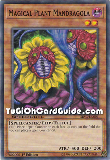 Yu-Gi-Oh Card: Magical Plant Mandragola