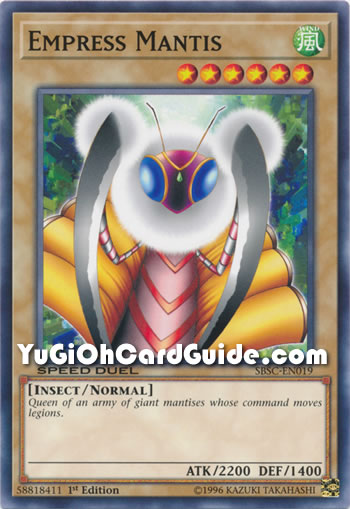 Yu-Gi-Oh Card: Empress Mantis