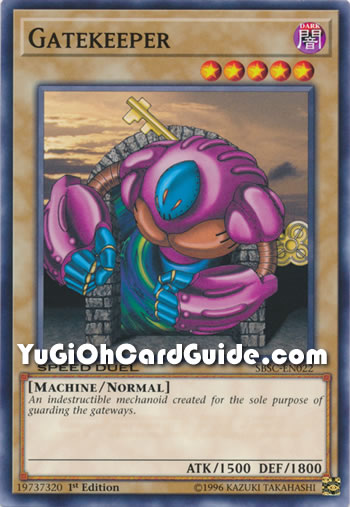 Yu-Gi-Oh Card: Gatekeeper