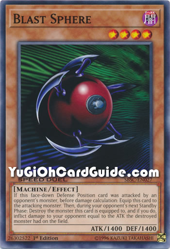 Yu-Gi-Oh Card: Blast Sphere