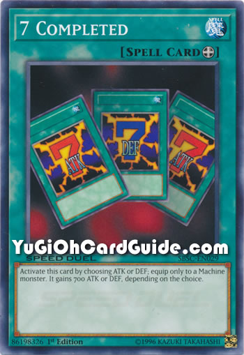 Yu-Gi-Oh Card: 7 Completed