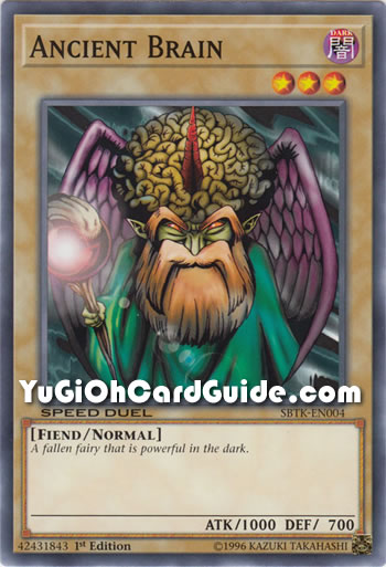 Yu-Gi-Oh Card: Ancient Brain