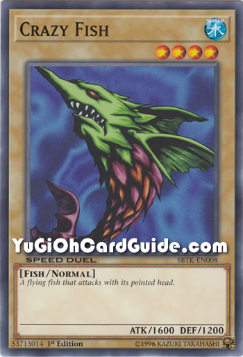 Yu-Gi-Oh Card: Crazy Fish