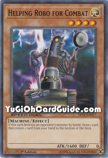Yu-Gi-Oh Card: Helping Robo For Combat