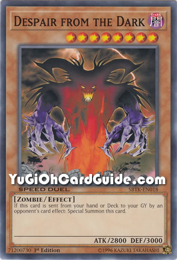 Yu-Gi-Oh Card: Despair from the Dark