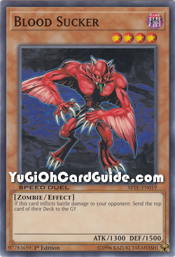 Yu-Gi-Oh Card: Blood Sucker