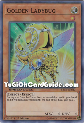 Yu-Gi-Oh Card: Golden Ladybug