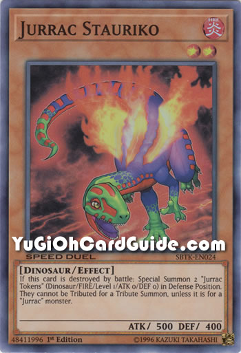 Yu-Gi-Oh Card: Jurrac Stauriko