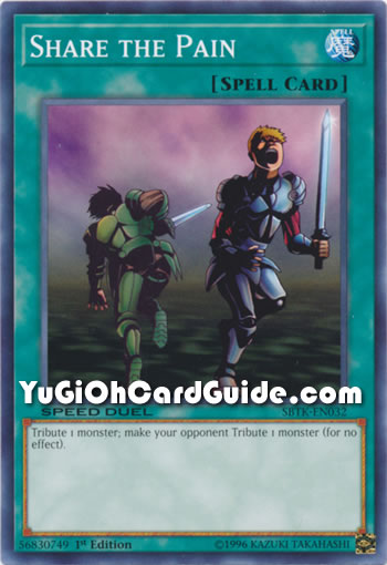 Yu-Gi-Oh Card: Share the Pain