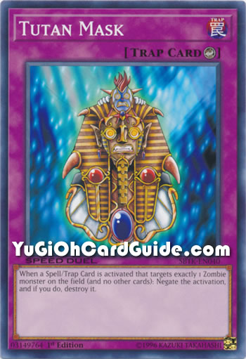 Yu-Gi-Oh Card: Tutan Mask