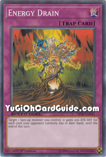 Yu-Gi-Oh Card: Energy Drain