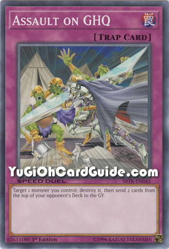 Yu-Gi-Oh Card: Assault on GHQ