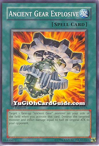 Yu-Gi-Oh Card: Ancient Gear Explosive