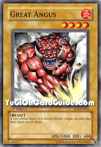 Yu-Gi-Oh Card: Great Angus