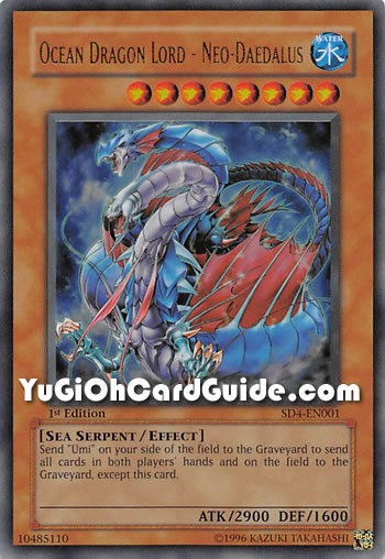Yu-Gi-Oh Card: Ocean Dragon Lord - Neo-Daedalus