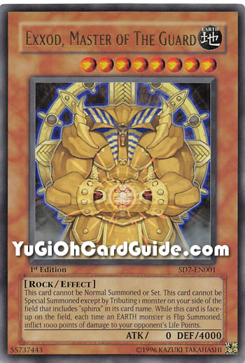 Yu-Gi-Oh Card: Exxod, Master of the Guard