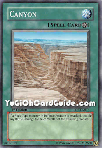 Yu-Gi-Oh Card: Canyon