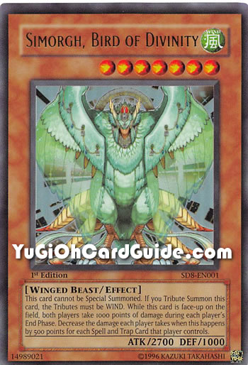 Yu-Gi-Oh Card: Simorgh, Bird of Divinity