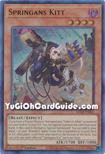 Yu-Gi-Oh Card: Springans Kitt