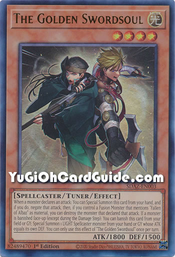 Yu-Gi-Oh Card: The Golden Swordsoul
