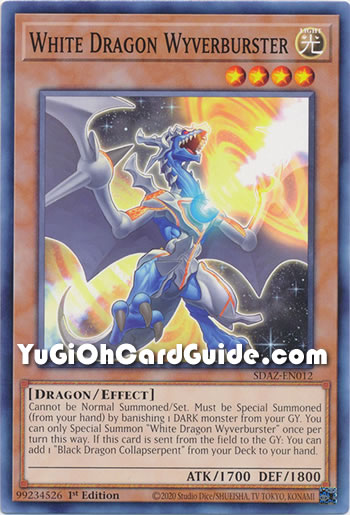Yu-Gi-Oh Card: White Dragon Wyverburster