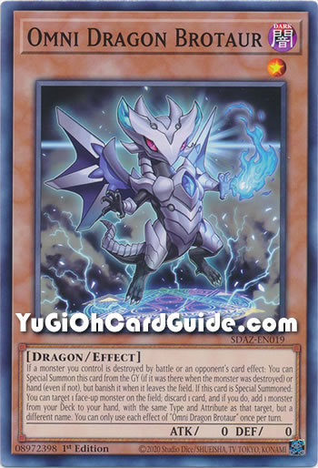Yu-Gi-Oh Card: Omni Dragon Brotaur
