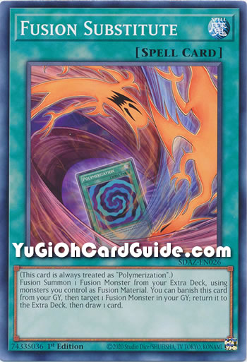 Yu-Gi-Oh Card: Fusion Substitute