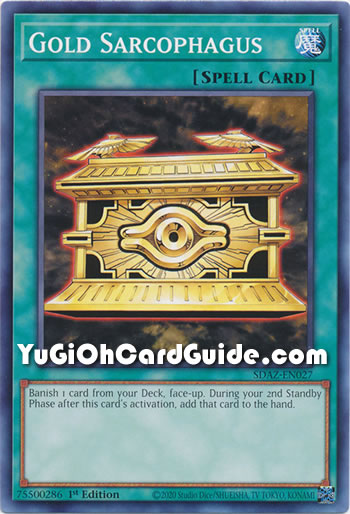 Yu-Gi-Oh Card: Gold Sarcophagus