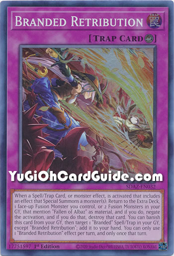 Yu-Gi-Oh Card: Branded Retribution